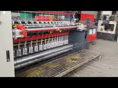 پهنای مش 2440 میلیمتر حصار گره ثابت ماشین خط سیم فضای 75 میلیمتر 220 ولت