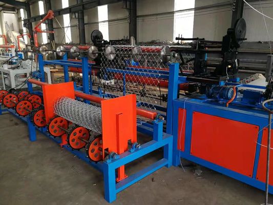 PLC Panasonic 4000mm Chain Link Fence Making Machine